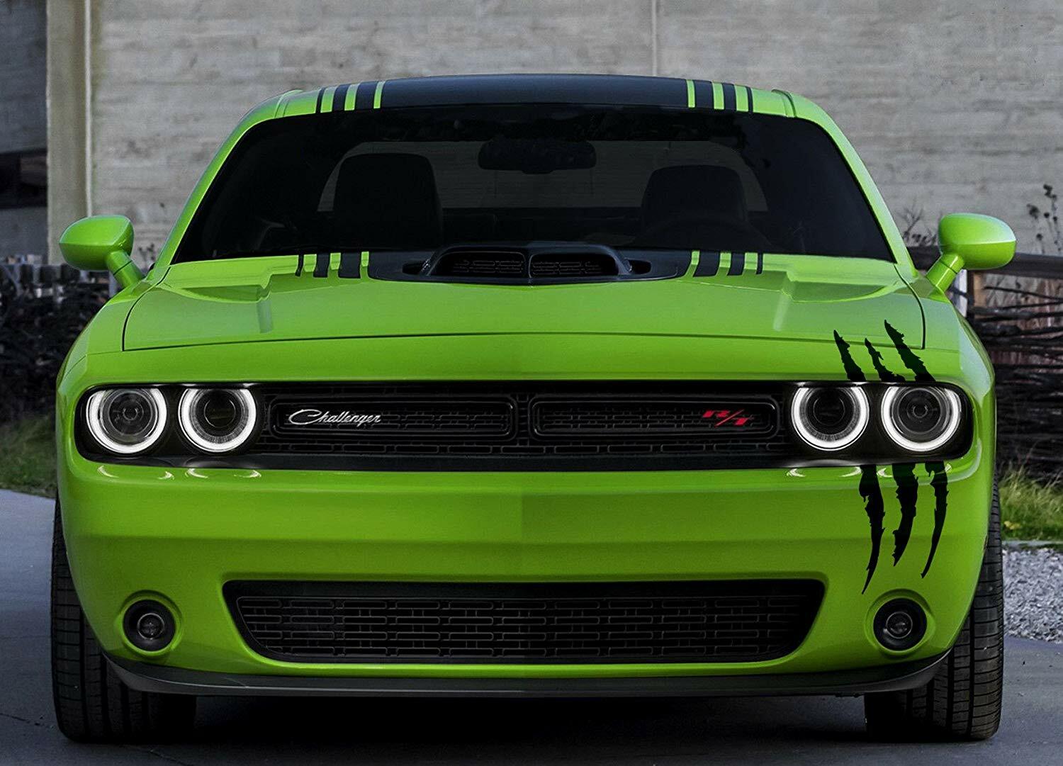 HEADLIGHT CLAW SCRATCH MARK Decal UNIVERSAL Mustang Camaro Charger Durango