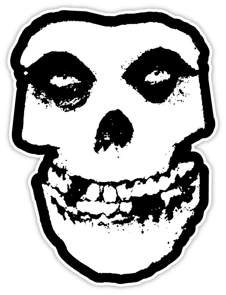 The Misfits skull sticker decal 4″ x 5″