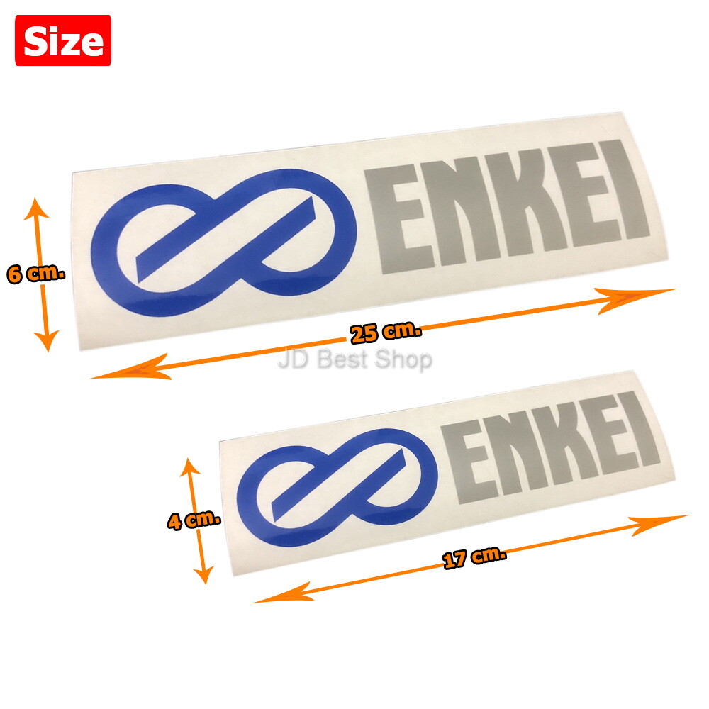 Sticker Vinyl Diecut Oracal Enkei Wheels for Car JDM Japan Racing Sports Style R
