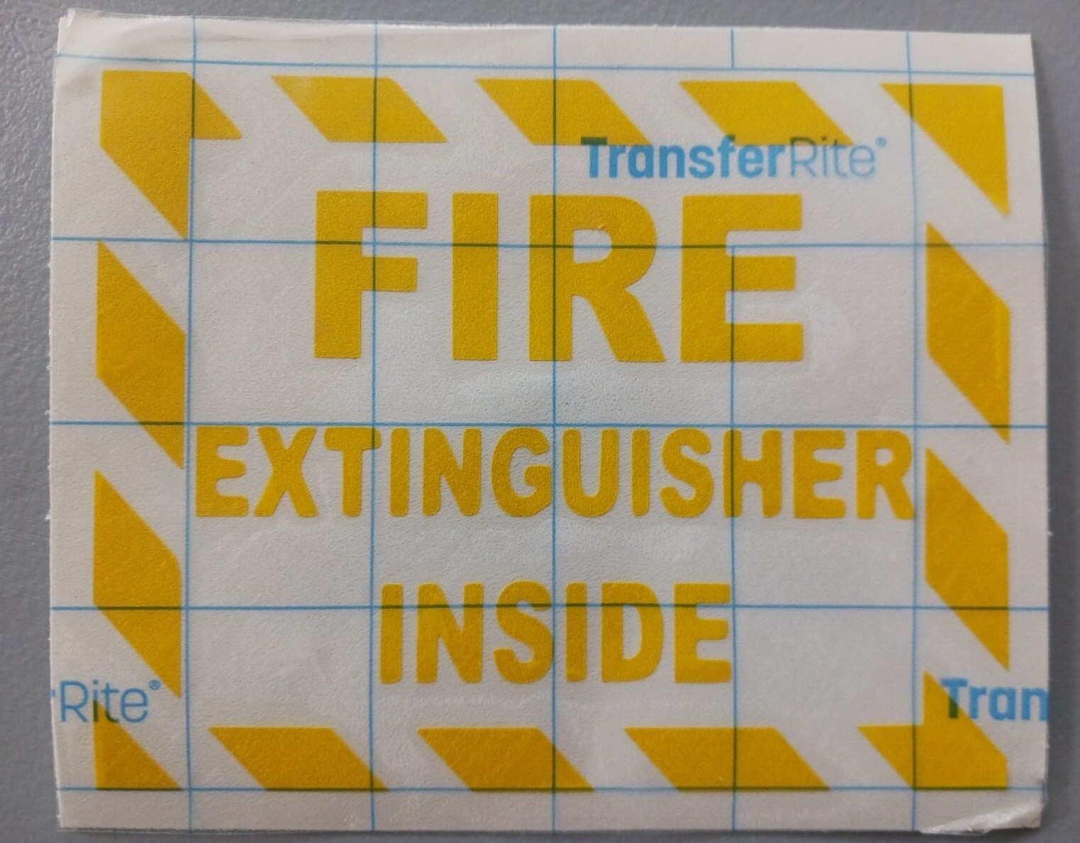Fire Extinguisher Inside Sign Truck Bumper Window Door Decal Sticker Colors
