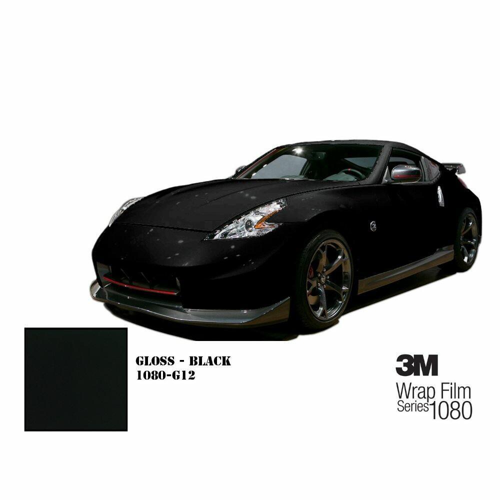 3M 1080 / 2080 Scotchprint Gloss Black Vinyl Car Wrap Film | G12