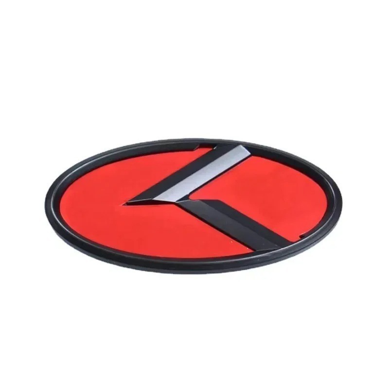 1Pcs X 3D ABS K Logo Car Front Hood Rear Trunk Logo Emblem Badge Stickers for Ki