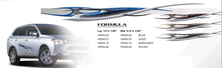 Illusions Formula LARGE Graphics for Cars & Trucks (HR05L; 12″ X 120″)