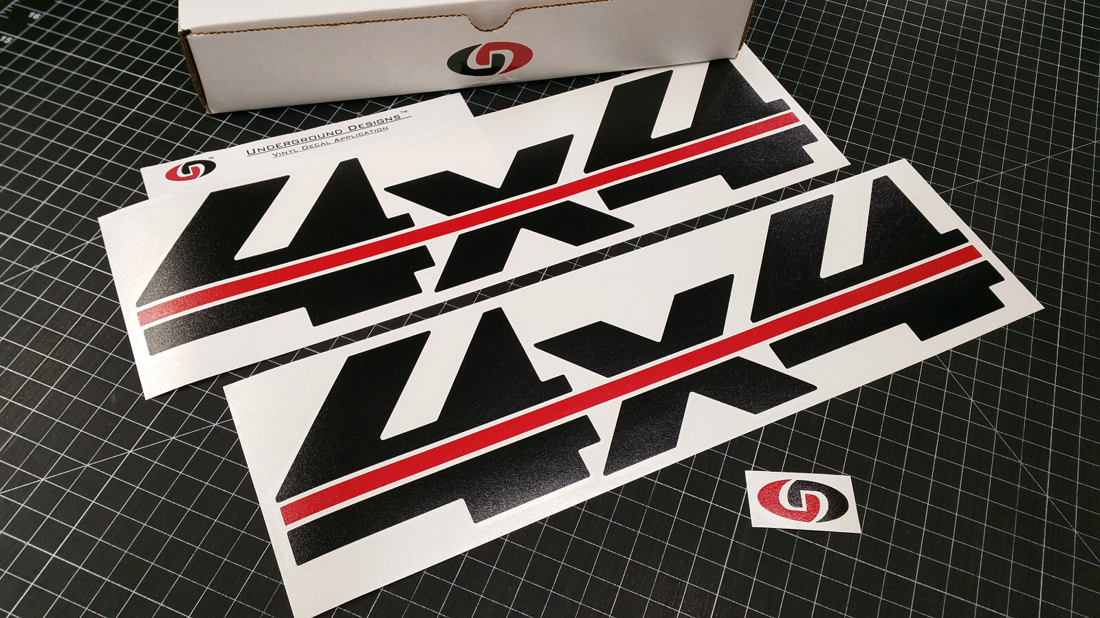 4×4 Decals (2pk) Lined Chevy Silverado Stickers 15″ C/K 1500 2500 Trucks 1988-98