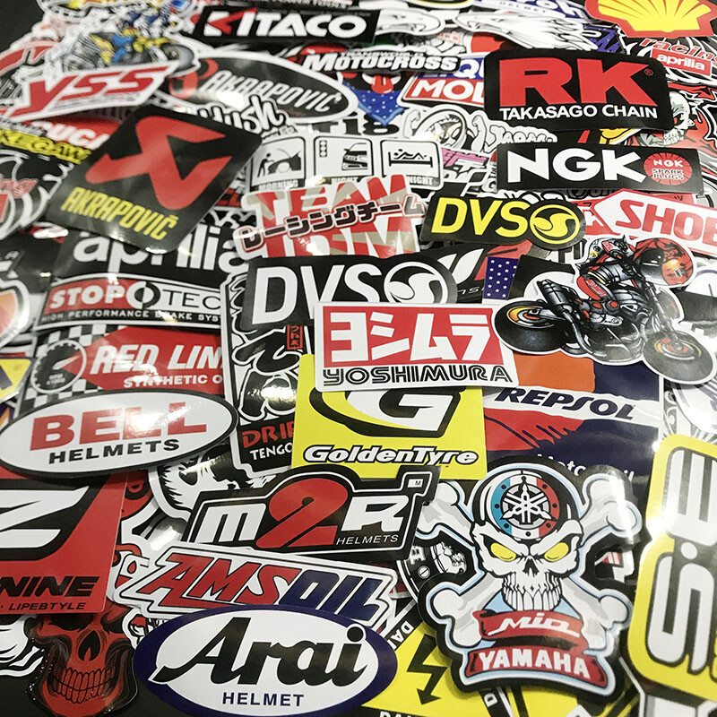 220PCS Vinyl JDM Stickers Pack Car Motorcycle Racing Motocross Helmet Decals Lot