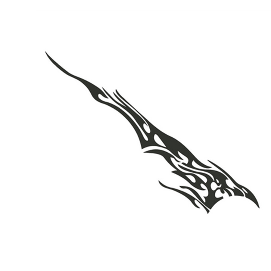 1 Set Sides Car Sticker Vinyl DIY Graphics Decal Decoration kit For Truck Black