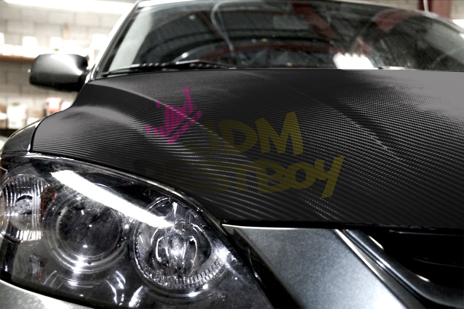 3D Carbon Fiber Black Matte Textured Car Vinyl Wrap Sticker Decal Film Sheet DIY