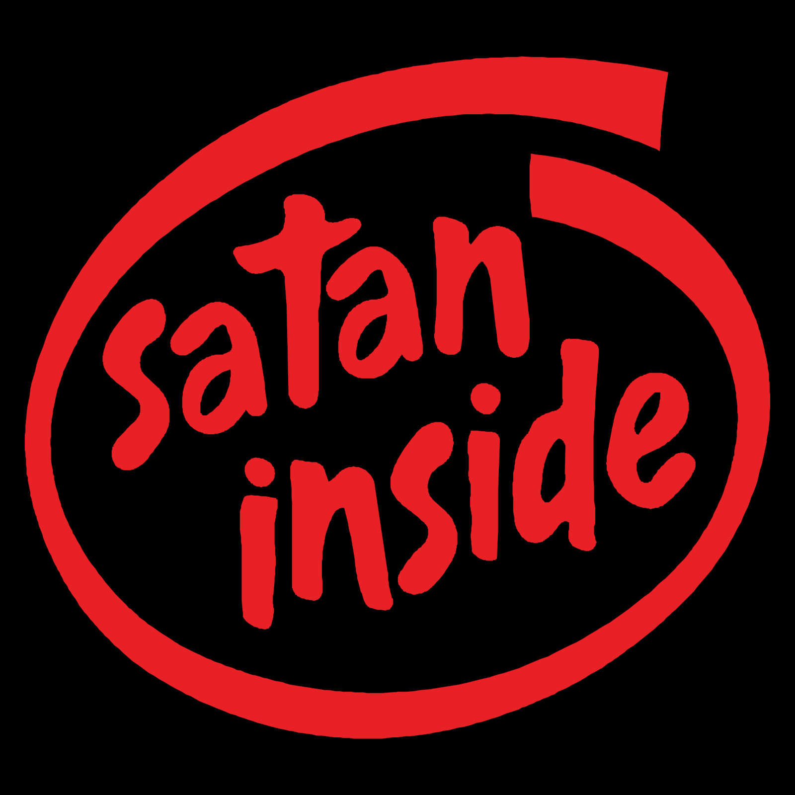 Satan Inside Evil Devil Lucifer Car Truck Window Laptop Vinyl Decal Sticker.