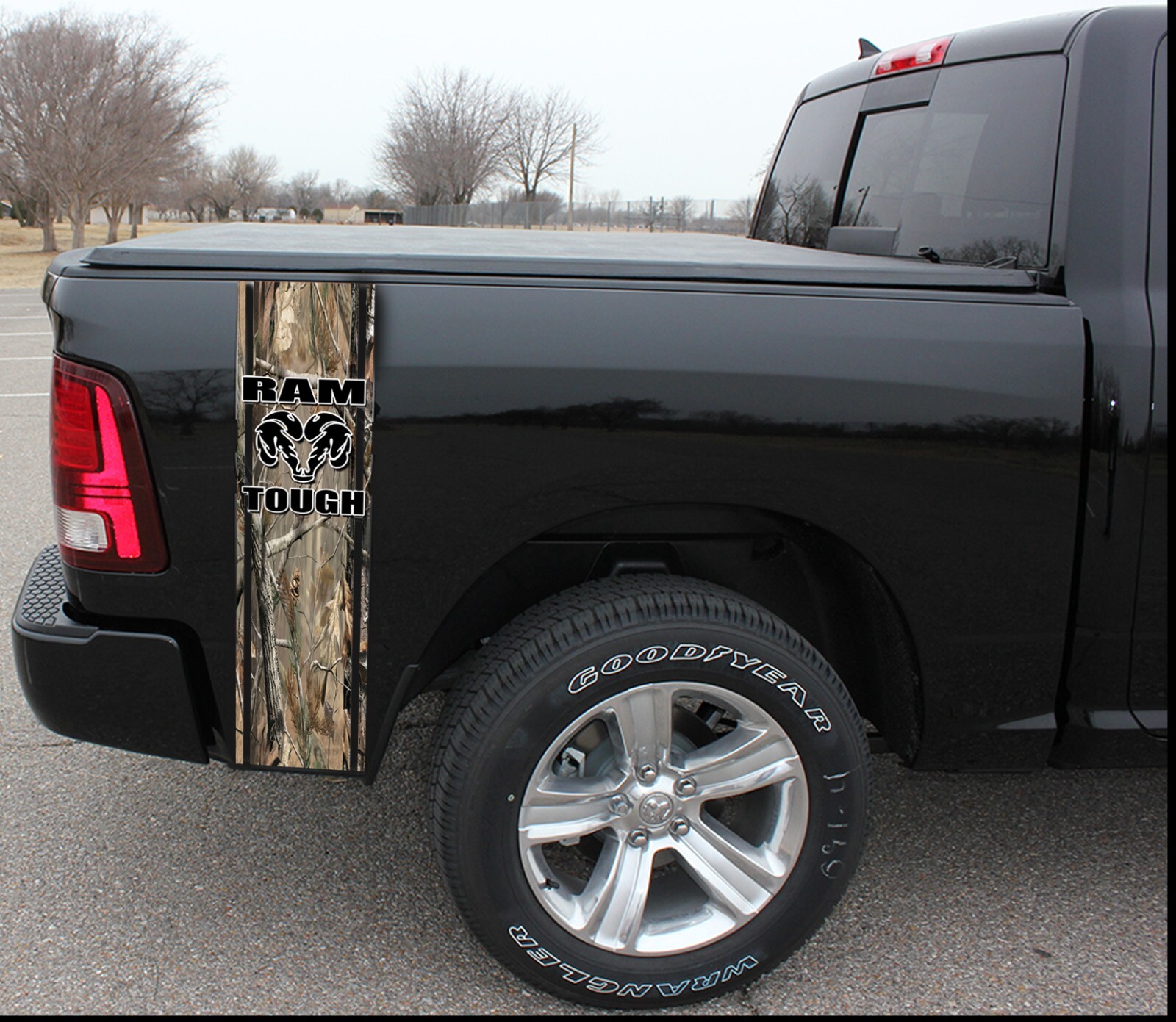 Rear Bed Vinyl Stripes For Dodge Ram Decals Graphics Sticker Decal CAMO