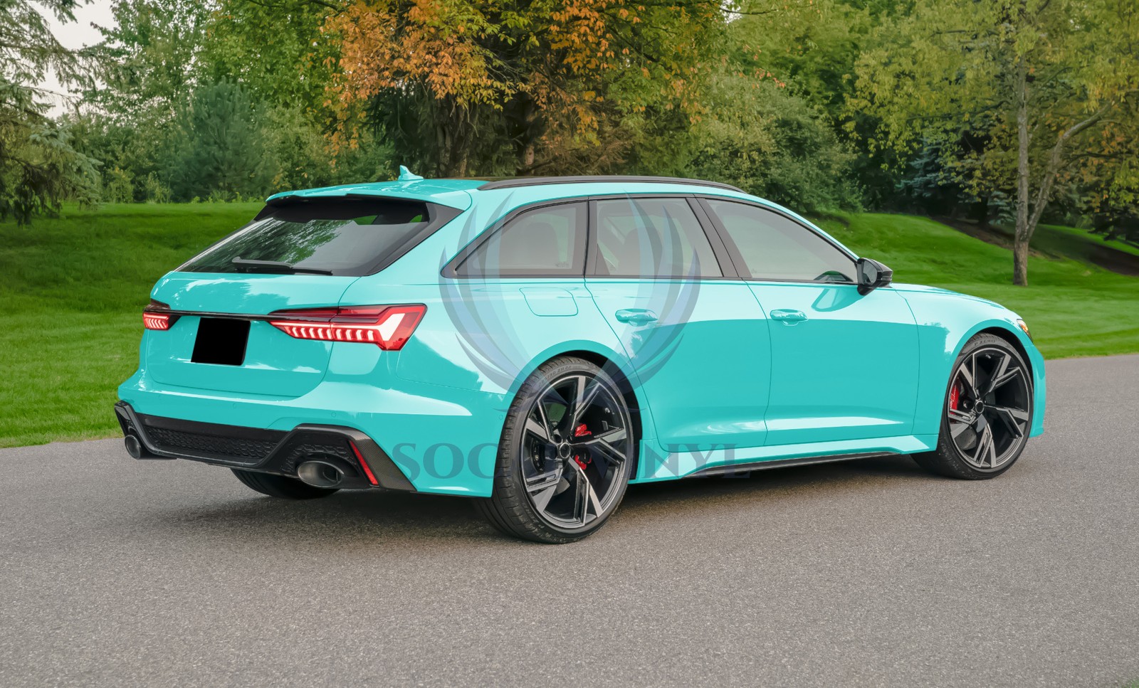 TPU Color Gloss Teal PPF Paint Protection Film Dry Wet Apply Vehicle Vinyl Wrap