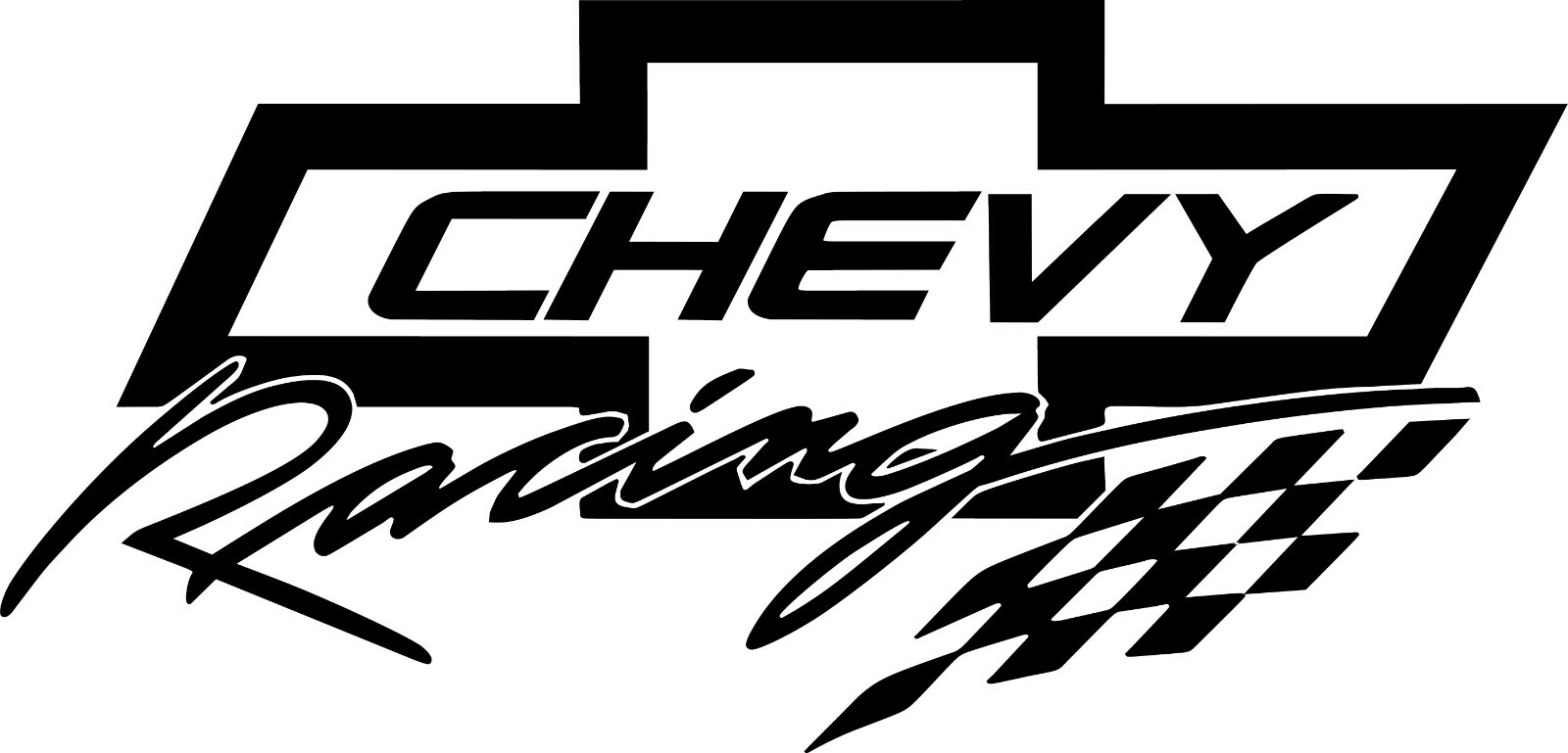 Chevy Racing Decal 6″in x 3″in -In your choice of color