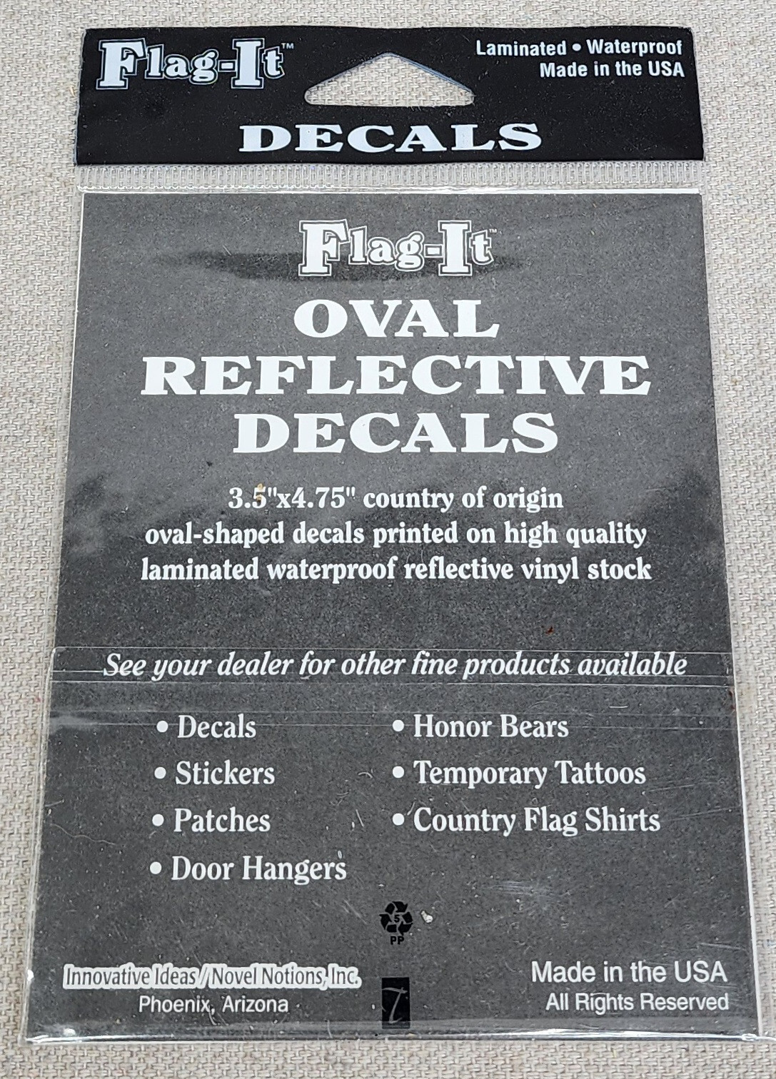 NEW Cuba Flag-It Oval Reflective Decal Sticker Auto RV Bumper Country Flag