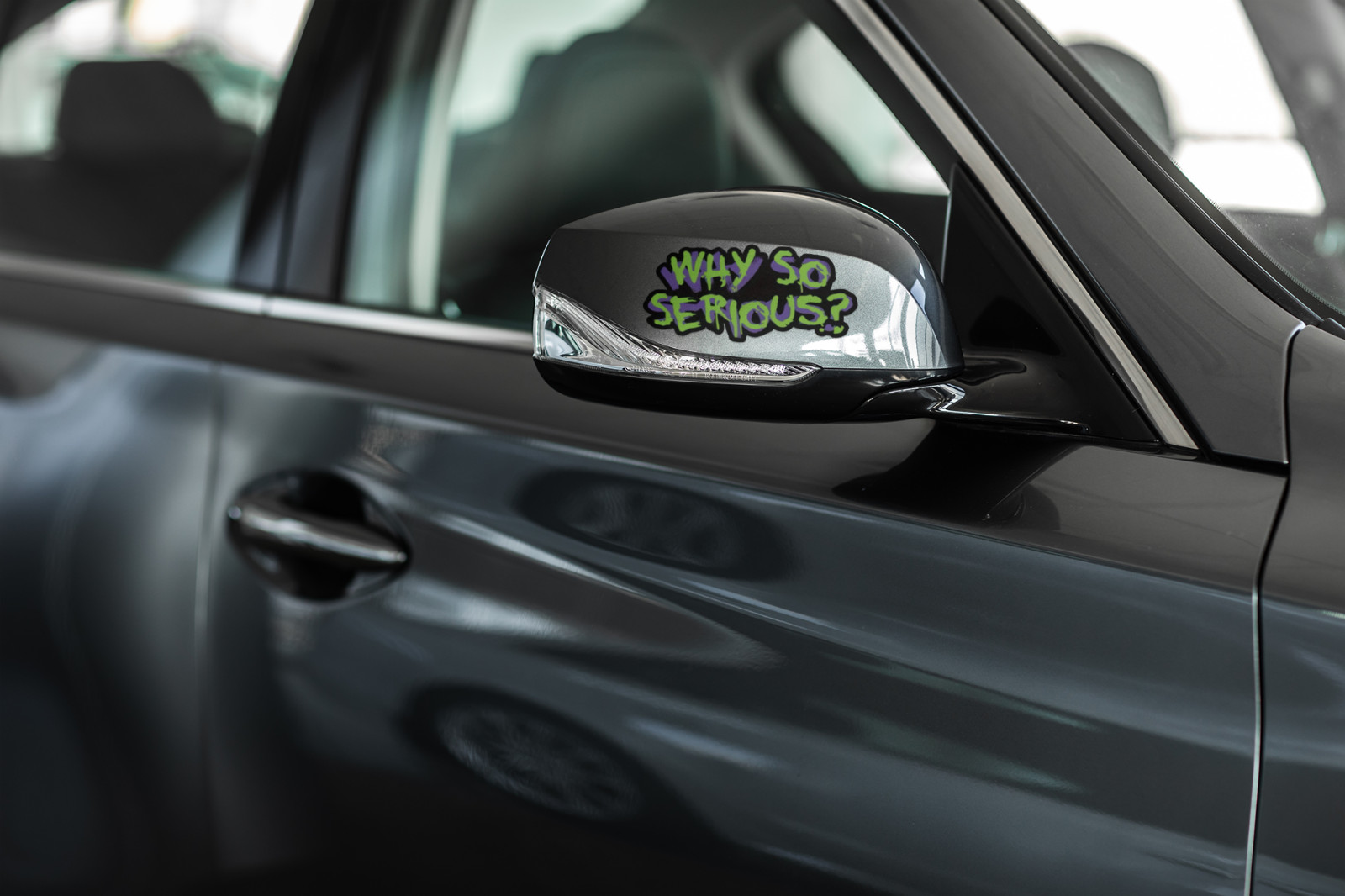Why so Serious? Car Vinyl Window Decal Joker Graphic Laptop Comic Bumper Sticker