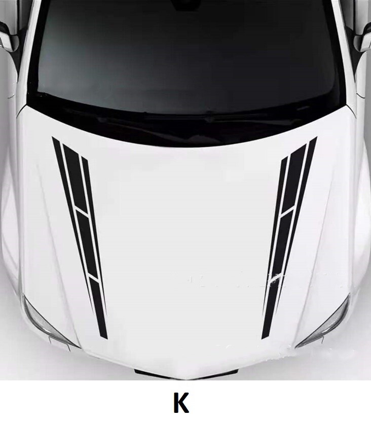 Universal Fit Racing Hood Stripes Decal Vinyl Stickers for Car SUV Truck
