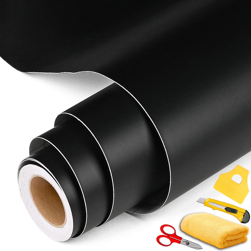 120″x60″ Matte Flat Black Vinyl Film Wrap Sticker Decal Bubble Free Air Release