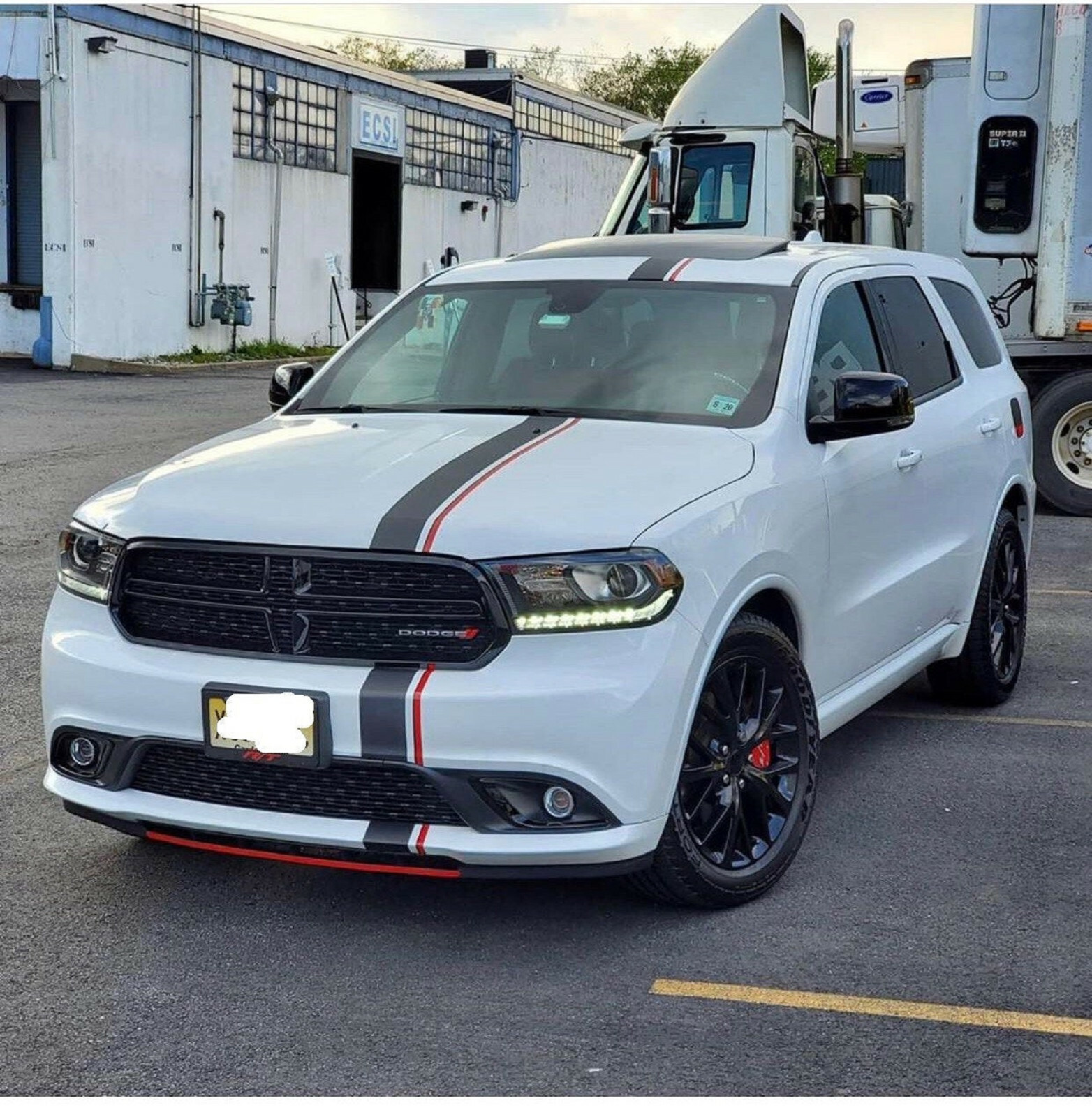 2 color 6″ OFFSET Rally stripes Stripe Graphics Decals FIT All YR Dodge Durango