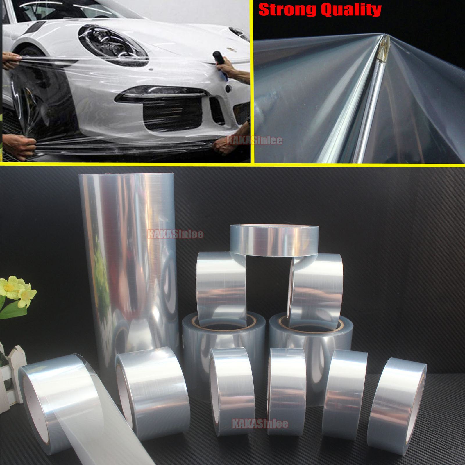 DIY – Glossy Invisible Clear Car Paint House Protective Film Vinyl Wrap Tape AB