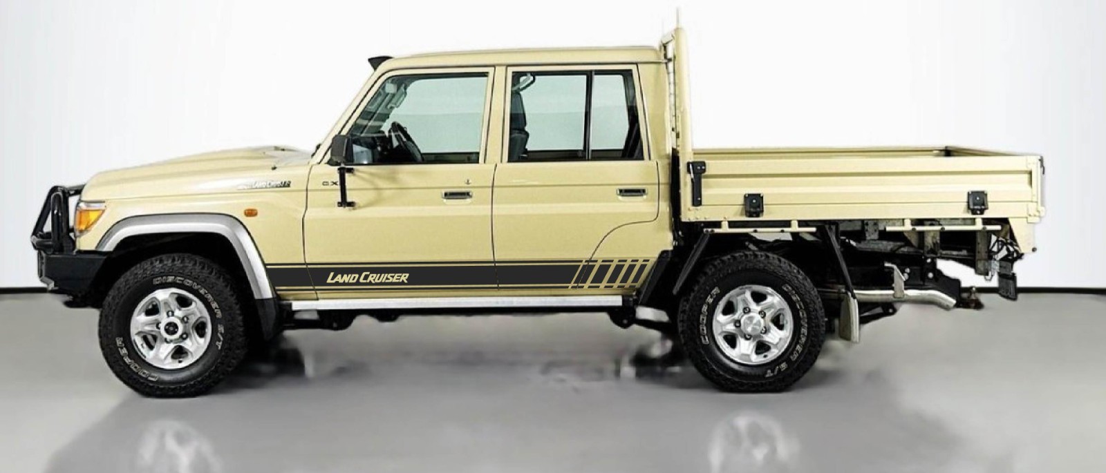 Side Stripe Decals Toyota Landcruiser Both Sides 70 79 Series Stickers 24