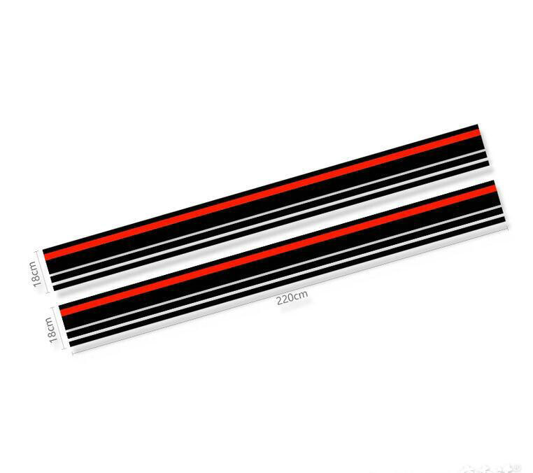 Racing Stripe Car Sticker For Dodge Challenger Charger Hood Roof Decal 2X7.2ft