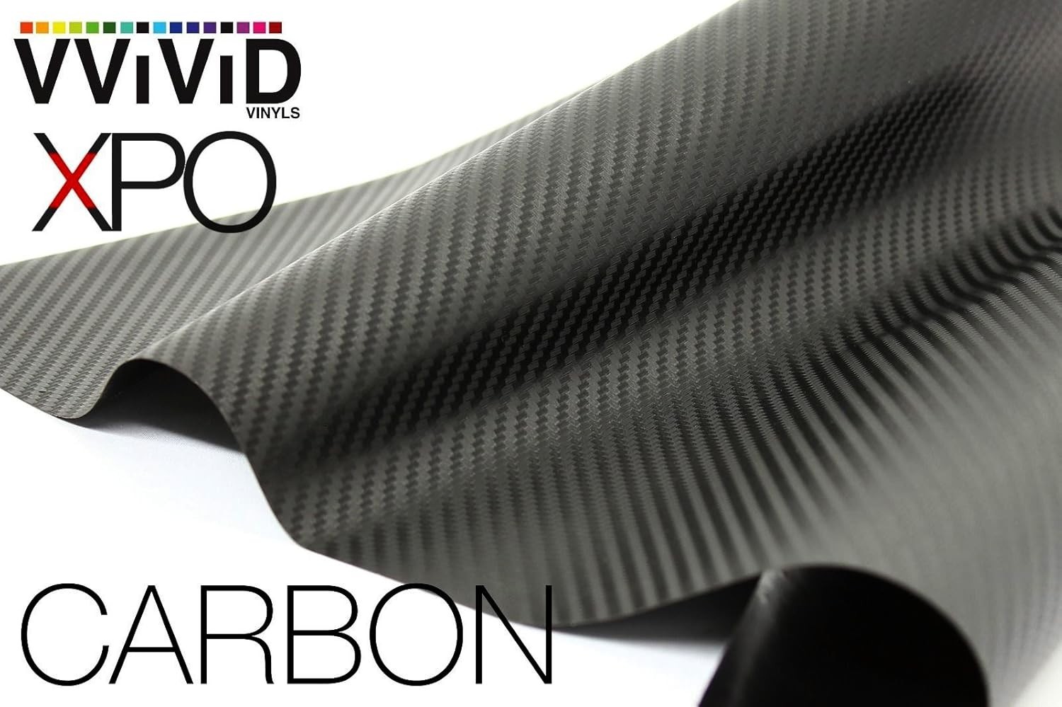 Durable 6ft x 5ft Black Carbon Fiber Vinyl Roll Featuring Air Release Technology