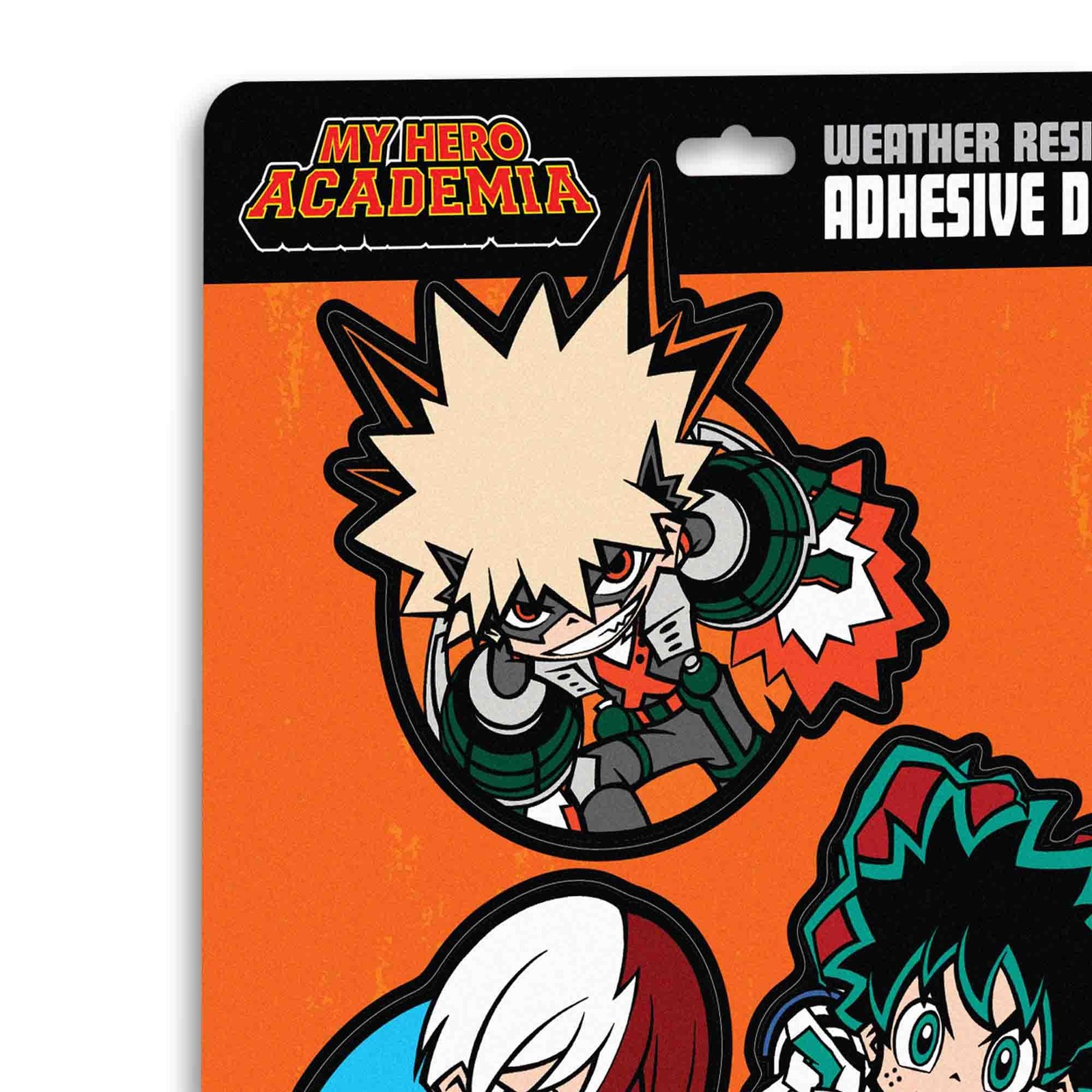 My Hero Academia Adhesive 6 inches x 8 x 0.015 inches, Orange/Blue