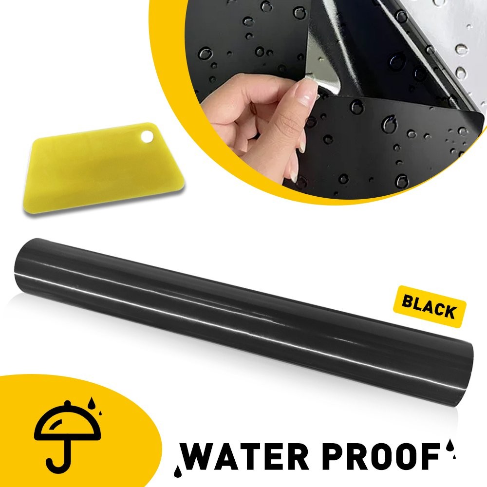 Sun Visor Strip Windshield Banner Long Vinyl Lasting Decal Gloss Blank Black USA