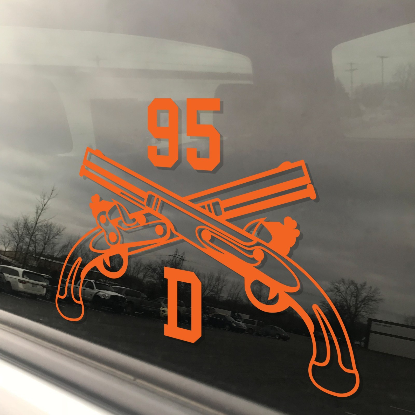 Army MOS 95D CID Special Agent MP Crossed Pistols Insignia Decal 3″ x 5.5″