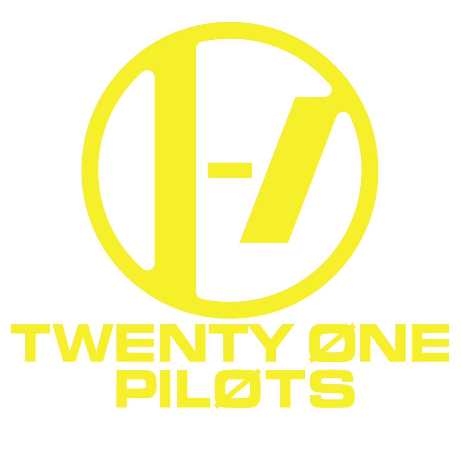 Twenty One Pilots Dual Logo | Waterproof Vinyl Decals | 3″ OR 6″, 7 Colors