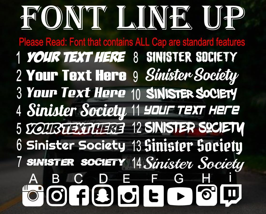 Social medial Decal stickers | Instagram decal | Facebook | snapchat | twitch |