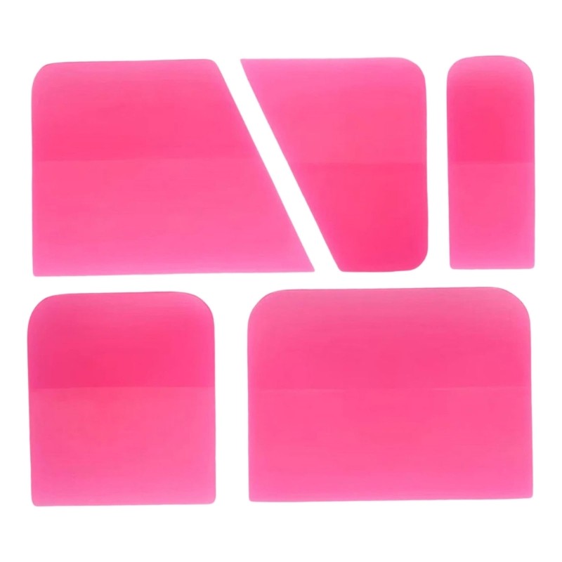 Set Of 5 TPU Squeegees Vehicle Maintenance for Easy Car Film Application & Care