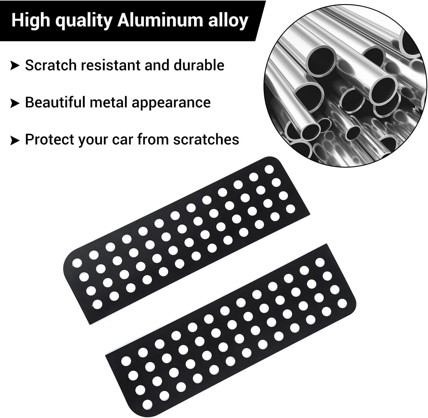 Custom Fit Rear Door Window Decals for Jeep Wrangler JKU – Elegant Black Design