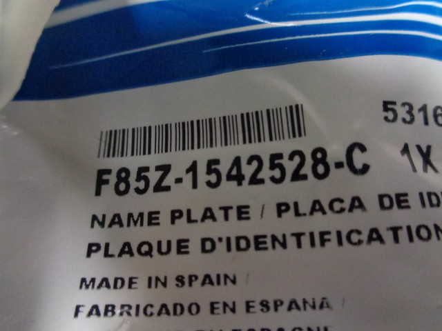 Genuine Ford Deck Lid Emblem F85Z-1542528-C
