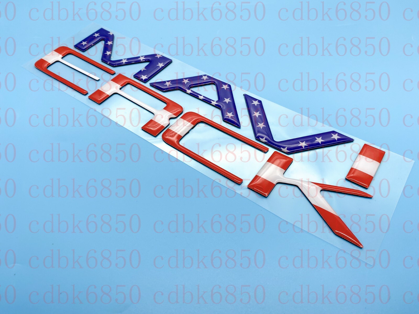 US flag letters compatible with FORD MAVERICK 2022 2023 logo tailgate insert