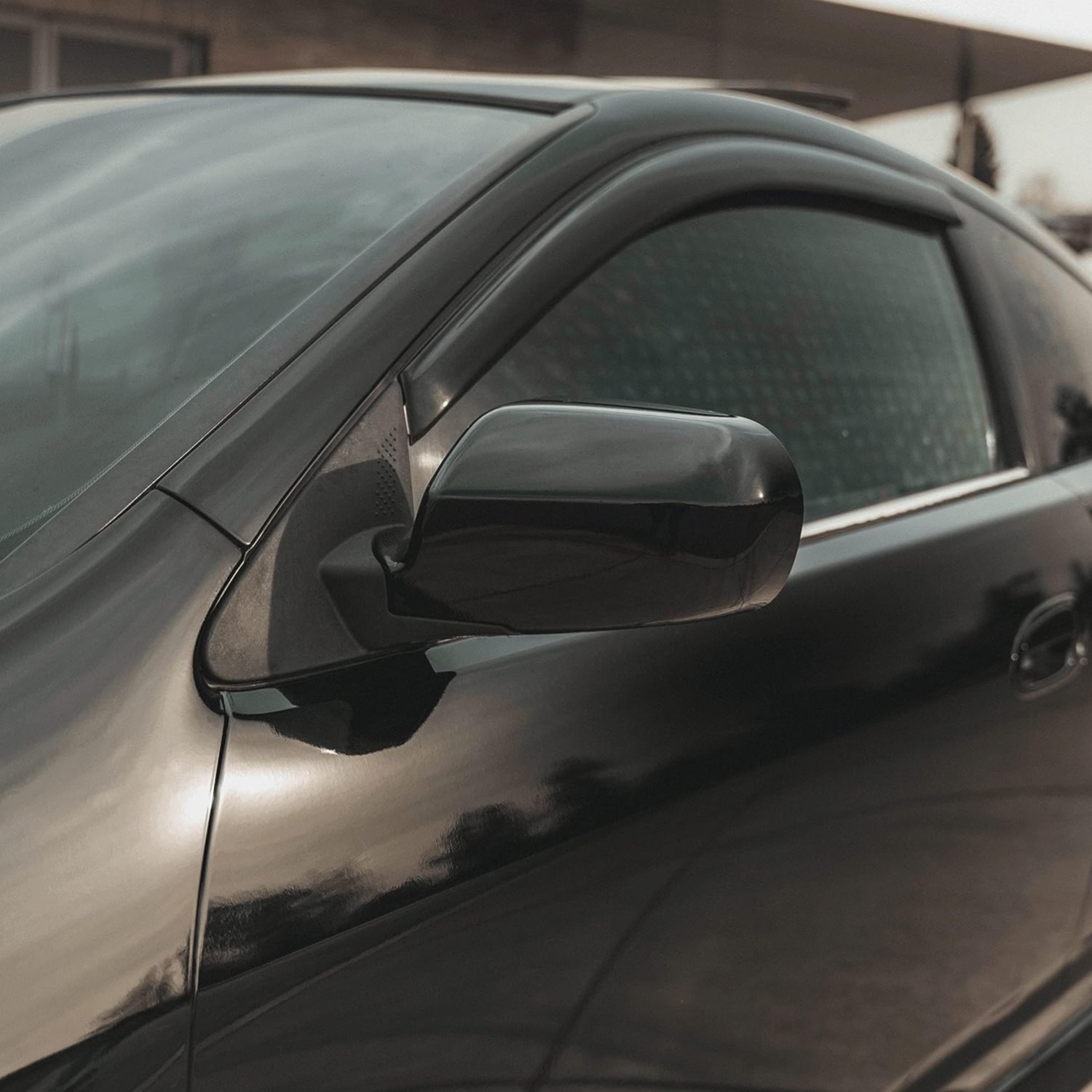 Stretchable Gloss Black Vinyl Wrap 1/2ft x 5ft – No Bubbles, Professional Finish