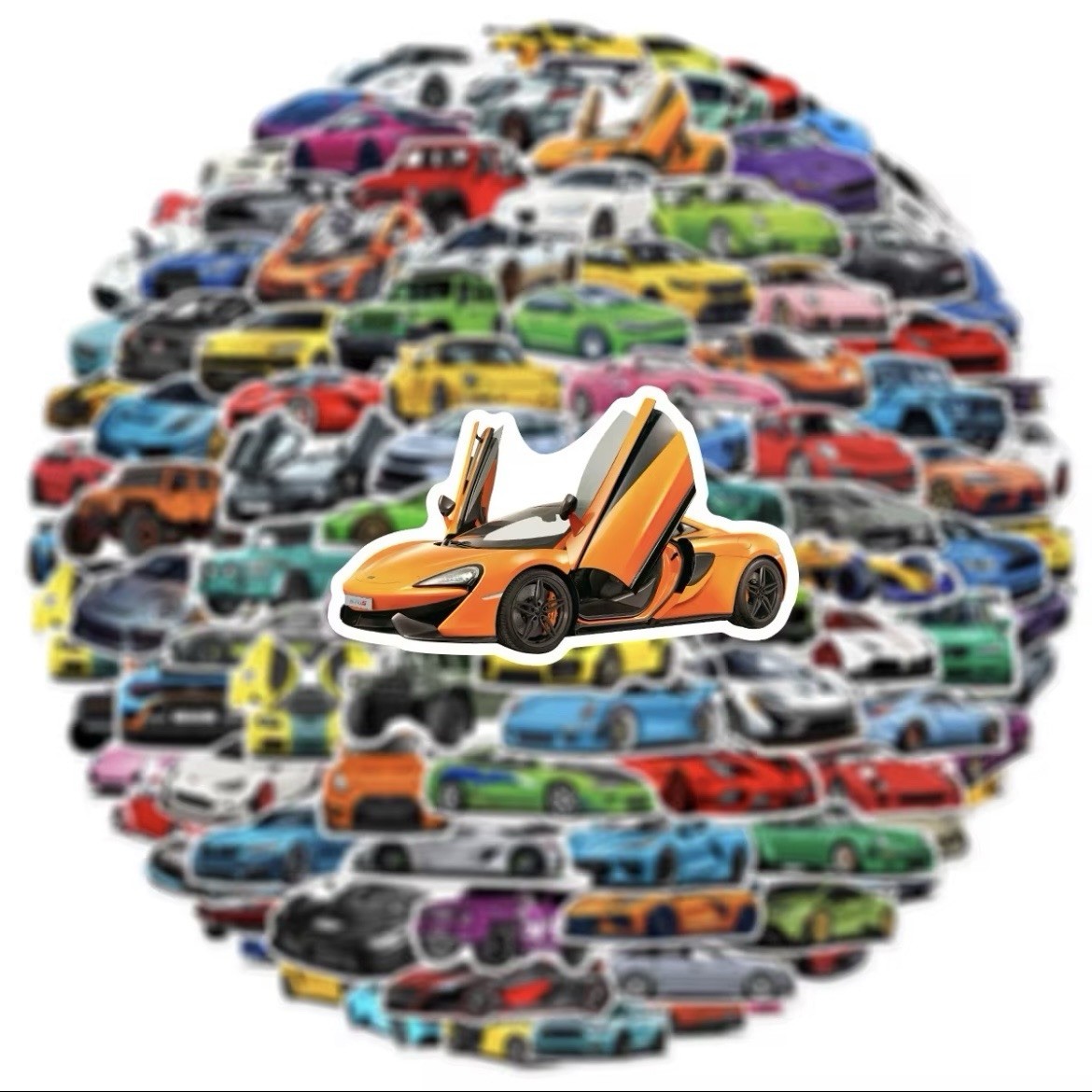 Automotive Racing JDM 100 Decals Stickers Pack V1 Sports Car Turbo Drift Lot