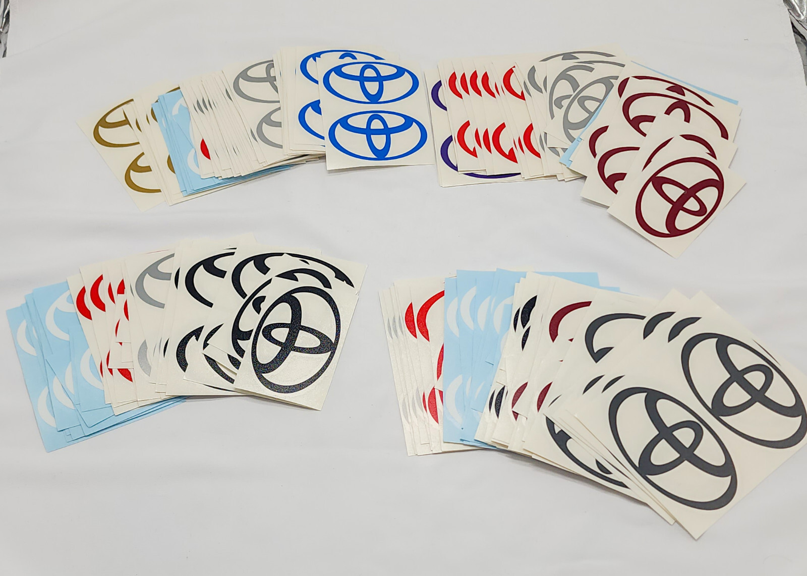 HUGE BULK LOT – 2,294 Toyota Vinyl Decals | Multi-Size & Color | Sticker