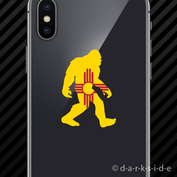 (2x) New Mexico Bigfoot Cell Phone Sticker Mobile NM big foot sasquatch yeti