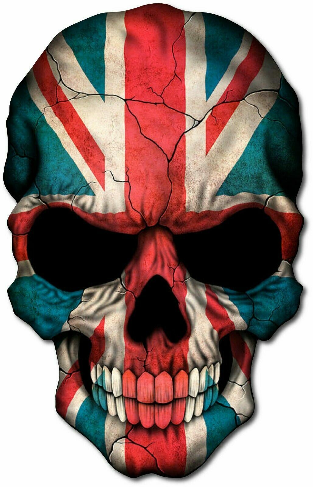 SKULL UNION JACK FLAG DECAL STICKER 3M TRUCK UNITED KINGDOM VEHICLE WINDOW WALL