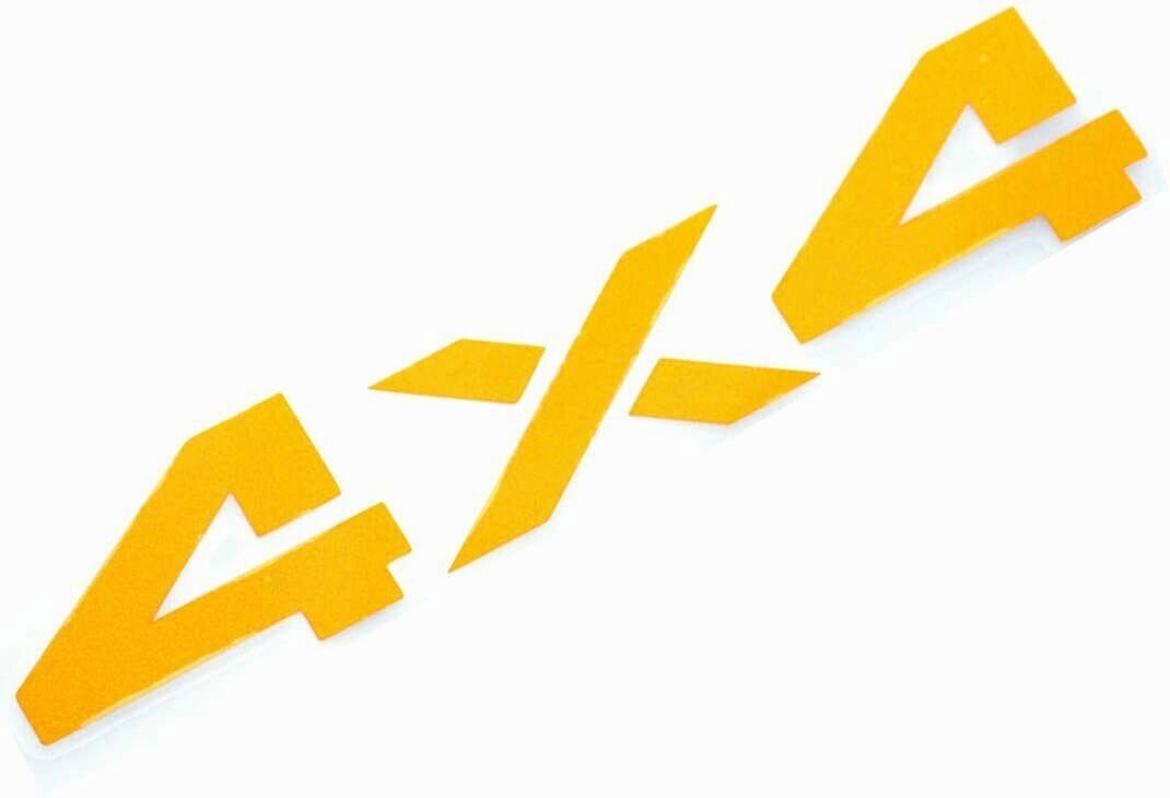 2x 6.5 Inch 4×4 Decals Stickers fit for Auto, Wall, Laptop, Phone, Truck,(Yellow