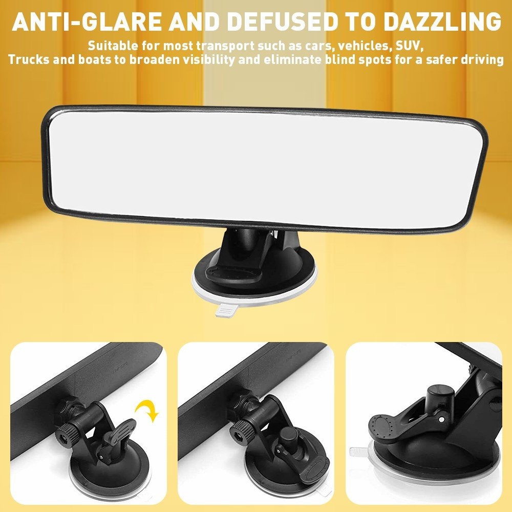 1/2Set Universal Upgrade Car Suction Rear View Mirror Learner Cup Driver Interio