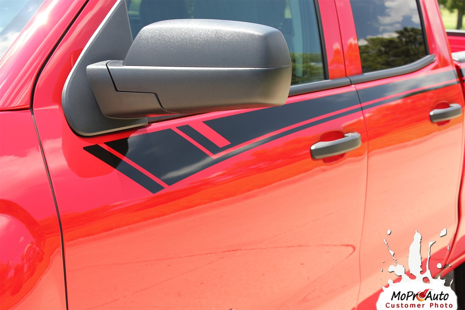 Upper Side BREAKER Door Stripe Accent Vinyl Graphic Decal Stripe 2016 Silverado