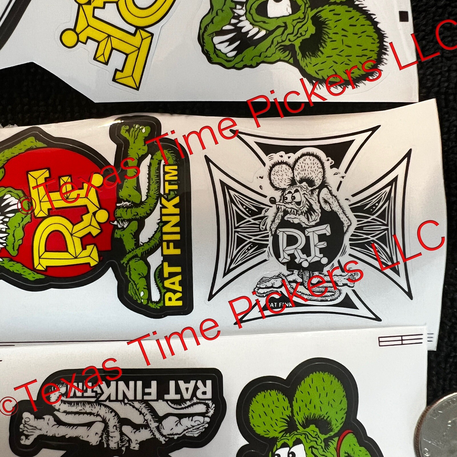 10 Rat Fink Mouse Ed Big Daddy Roth Hot Rod Art Vinyl Decal Sticker Car Truck