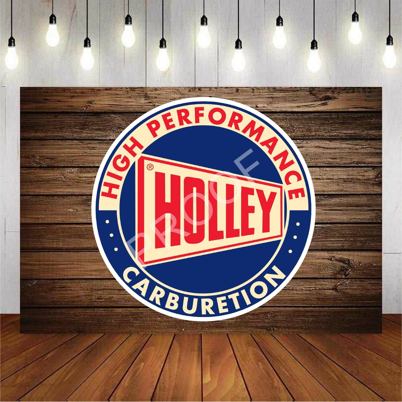 HOLLY HIGH PERFORMANCE CARBURETORS  4″ UV LAMINATED + Bonus Smaller Random Decal