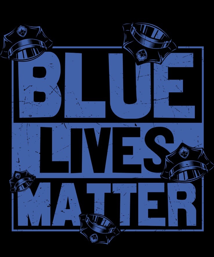 4” Police Sticker Cop Back The Blue Lives Matter Support Law Enforcement