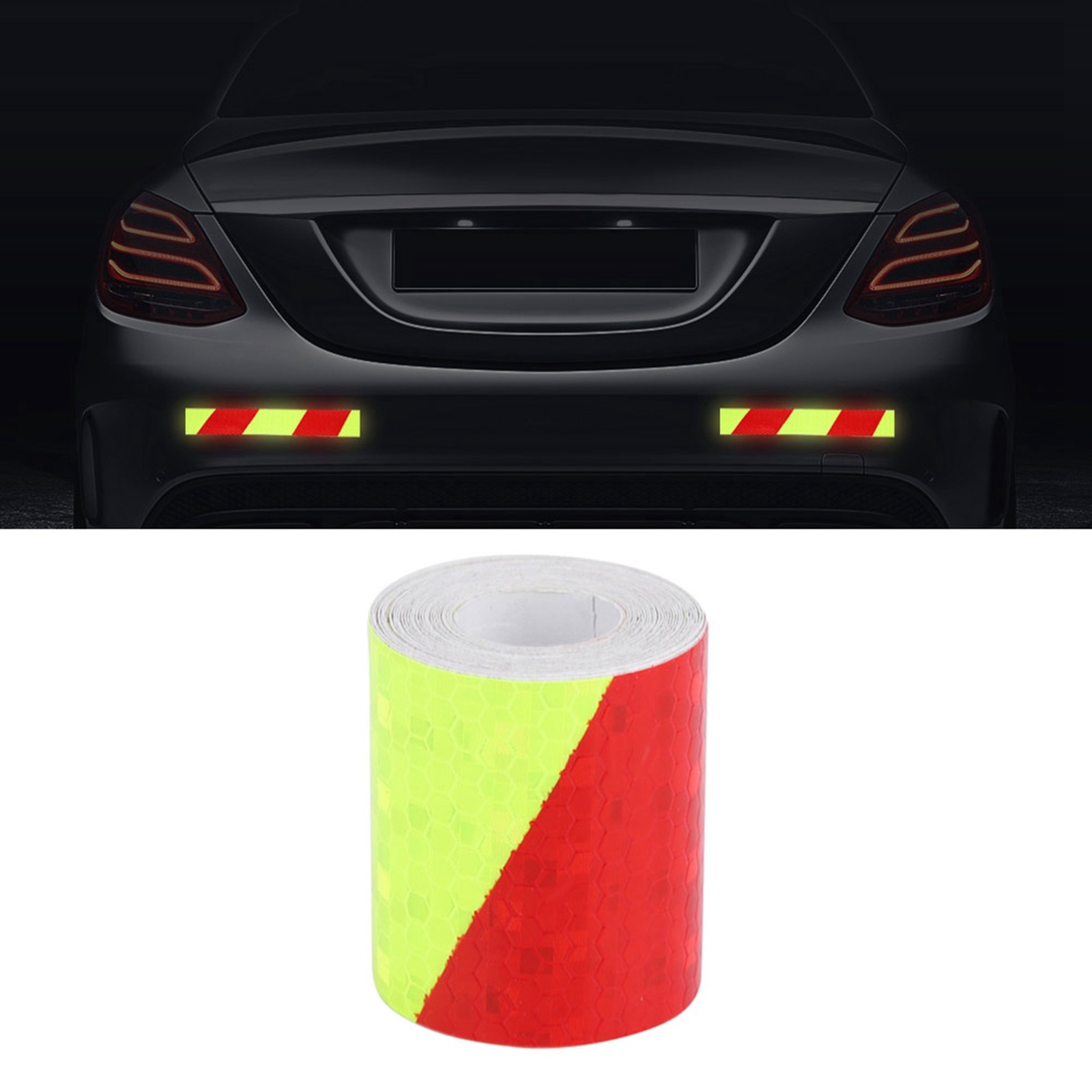 5cm * Reflective Warning Tape Sticker Strip Decal For Car Automobile(Fluo SU2
