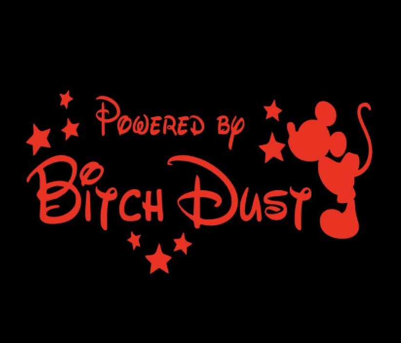 mickey mouse powered by bitch dust disney choose color and size