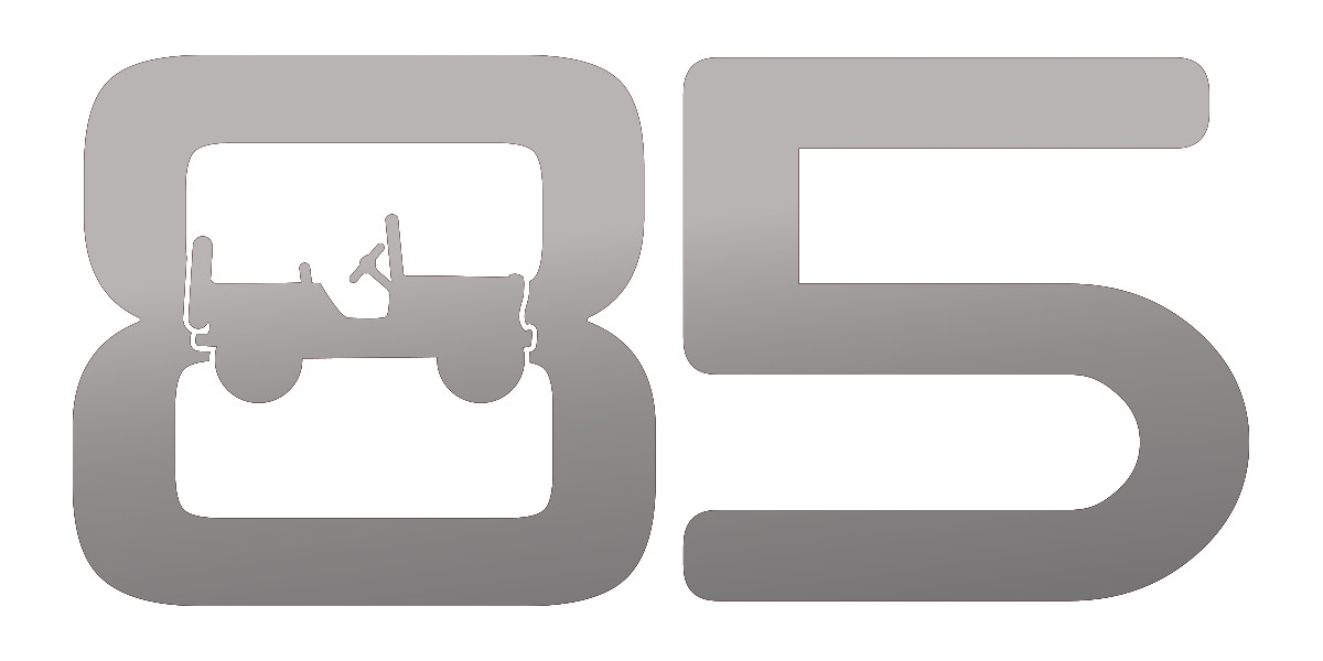 85th Anniversary decal for Jeep SET OF 2 Custom design choose color