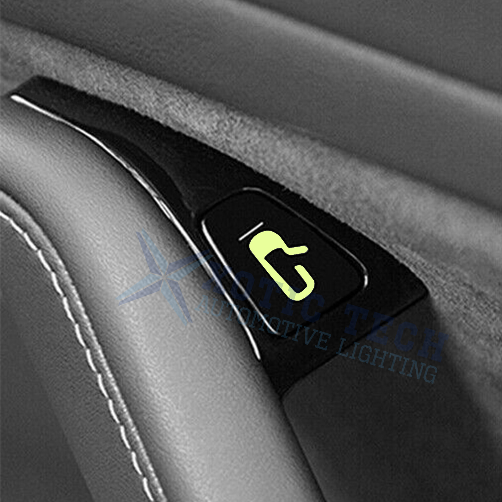 For Tesla Model 3 Y Door Exit Luminous Open Button Sticker Decal Kit (Set of 8)