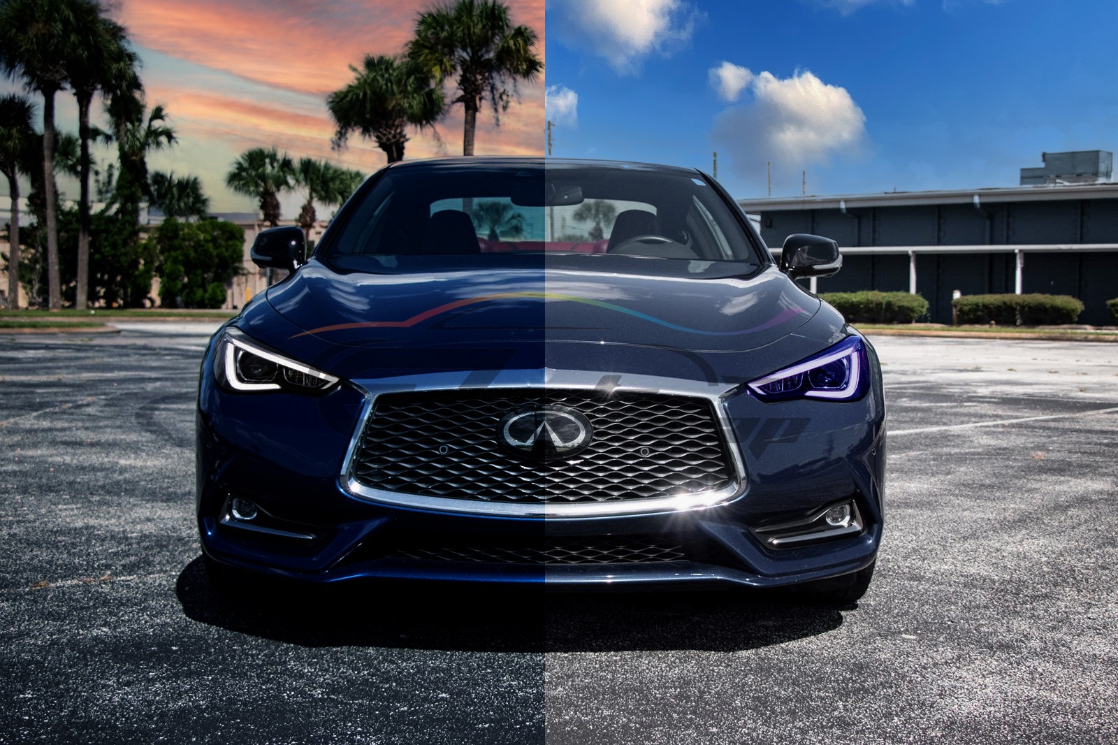 Paint Protection PPF UV Clear To Smoke Purple Headlight Taillight Fog Tint Film