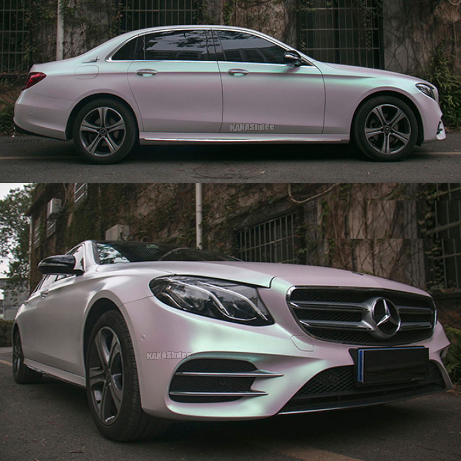 Glossy Matte Magic Satin Dawn White Pearl Flash Chrome Car Vinyl Wrap Sticker AB